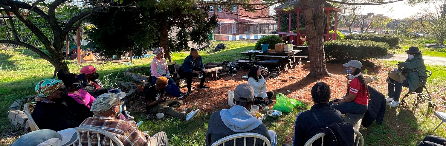 people at a GreenThumb GrowTogether workshop event