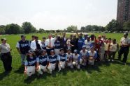 Baseball teams at the park 