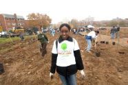 MillionTreesNYC planting in Kissena Corridor Park 