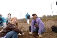 MillionTreesNYC planting in Kissena Corridor Park 