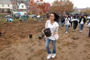 MillionTreesNYC planting in Kissena Corridor Park 