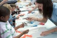 A kite-making workshop for children 