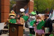 Parks Commissioner, Treetures, and P.S. 234 plant a tree for MillionTreesNYC 