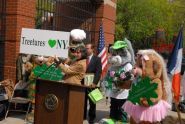 Parks Commissioner, Treetures, and P.S. 234 plant a tree for MillionTreesNYC 