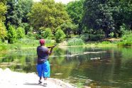 Casting a line in Indian Lake 