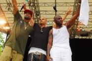 The day's performers--Ginuwine, Chico Debarge, and Joe 