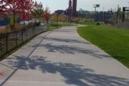 View looking south to Concrete Plant Park 