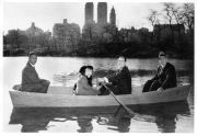 Hulan Jack, Mayor Wagner, Commissioner Moses, Loeb Boathouse Dedication 