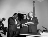 Louis Armstrong, Judy Collins and August Heckscher 