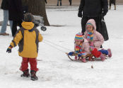 Sledding fun 