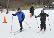 Commissioner Adrian Benepe offers skiing tips 