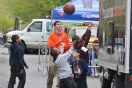 Basketball at the Knicks Groove Truck 