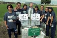 Parks Commissioner Adrian Benepe and Youth Athletes 