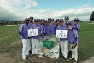 A Baseball Team at the Randall's Island Sports Fields Ribbon Cutting 