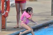 Jumping in at Lyons Pool 