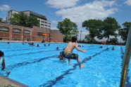 Taking a Dip at Lyons Pool 