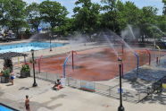 Spray Shower Feature at Lyons Pool 