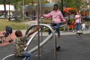 Testing Play Equipment at Ciccarone Playground 