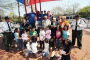 Cutting the Ribbon on Corona Golf Playground 