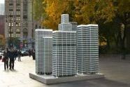 City (2004), three-dimensional aluminum modernist skyscrapers 