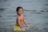 Playing at Orchard Beach 