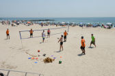 A Friendly Game of Beach Volleyball 