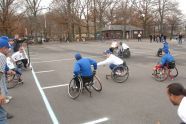 First wheelchair football field in Parks 