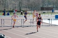 High school competitors at the PSAL season opening meet 