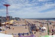 A view of the Parachute Jump and tournament 