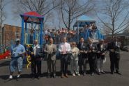 Officials cut the ribbon 