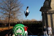 The Flying Ace All-Stars perform their high-flying trampoline show 